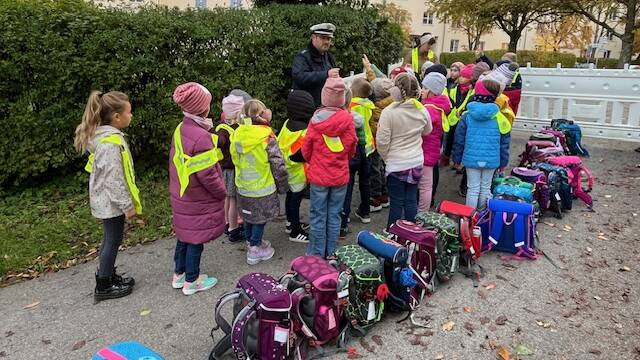 Bild Busfahrtraining Klassen 1a und 1b